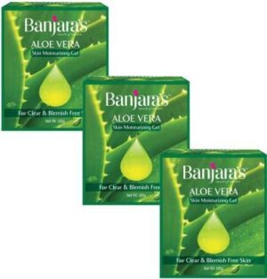 Banjara's Aloe Vera Skin Moisturizing gel 100gm (pack of 3)