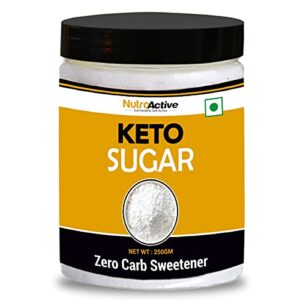 NutroActive Keto Sugar Zero Carb Sweetener 100% Sugar Free 250g
