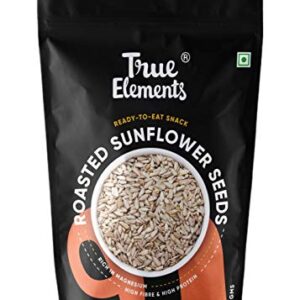 True Elements Roasted Sunflower Seeds 500gm - Sunflower Seeds for Eating