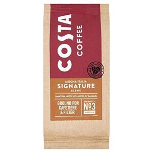 Costa Coffee Mocha Italia Signature Blend Ground for Cafetiere & Filter Coffee Medium Strength No-3 Packet