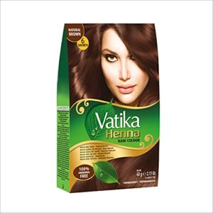 Dabur Natural Brown: Vatika Henna Natural Brown Hair Color Ammonia Free (60 G / 2.11 Oz)