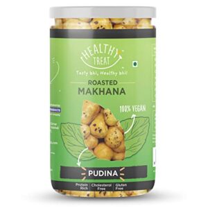 Healthy Treat Roasted Makhana- Pudina 70 gm | Gluten Free | Vegan | Healthy Snacks