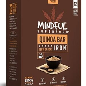 EAT Anytime Gluten Free Quinoa Millet Granola Healthy Energy Snack Bars (12 Bars X 25g) for Snacks