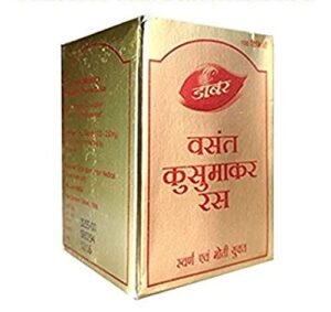 Dabur Vasant Kusumakar Ras(With Gold And Pearl) 100 Tablets With Goodmans's Shilajeet 10 Gm