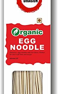 Red Dragon Chinese Non Sticky Egg Noodles Fresh And Delicious Organic Tasty Cuisine 300g (Pack of 1) |No Preservatives