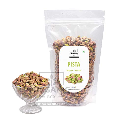 Organic Box Roasted & Unsalted Pistachios Without Shell 500 Grams