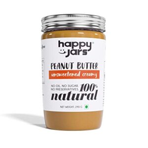 Happy Jars Unsweetened Peanut Butter Creamy (290g)