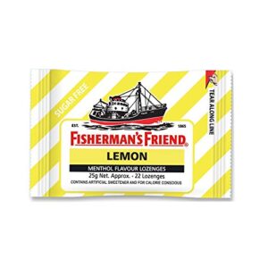 Fisherman's Friend Sugar Free Mouth Freshener - Lemon - Refreshing and Fruity Lozenges 25g