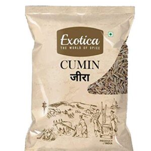 Exotica Fresh / Natural Jeera | Whole Cumin Seeds | Whole Indian Spice | Safaid jeera (400 g)