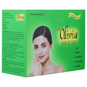 Olivia Herb Bleach For Sensitive Skin 270g With Haldi|Chandan|Aloe Vera|Nimbu