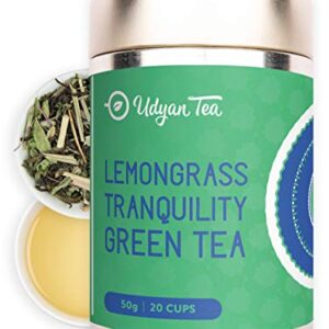 Udyan Tea Lemongrass Tranquillity Green Tea - 50g (20 Cups) | Refreshing
