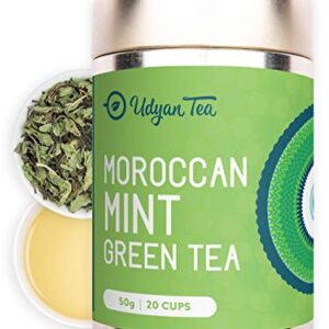Udyan Tea Moroccan Mint Green Tea - 50g (20 Cups) | Pure