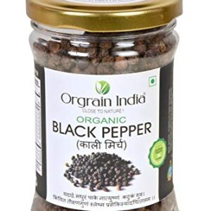 Orgrain India USDA Certified Organic Black Pepper Whole