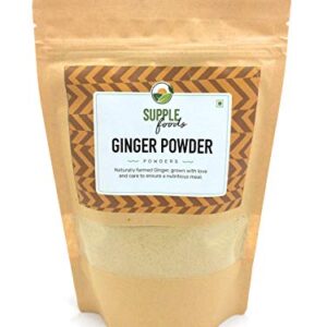 SUPPLE foods Premium Dry Ginger Powder / Sunthi Powder / Sukku Powder / Sonth Powder / Sonti Powder / Saunth Powder / Dried Ginger Powder 250g - From 100% Pure Naturally Grown Aromatic Ginger Root