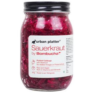 Urban Platter Sauerkraut Original Pickled Probiotic Cabbage with Beetroot