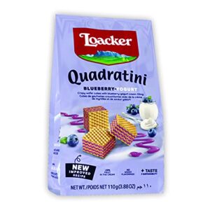Loacker Quadratini Blueberry-Yoghurt 110g - Italy