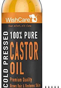 WishCare® Premium Cold Pressed Castor Oil - Pure & Virgin Grade - For Healthy Hair and Skin - 200 Ml