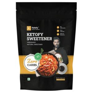 Ketofy - Keto Sweetener (200g) | Zero Carb & Zero Calories | Contains Pure Stevia Leaves Extract | Natural Sweetener | Keto Sugar