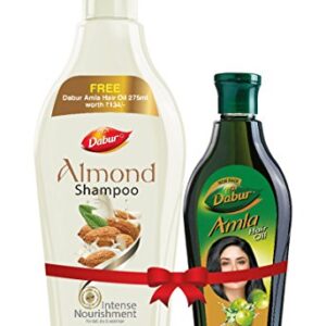 Dabur Almond Shampoo - With Almond-Vita Complex & Milk Extracts