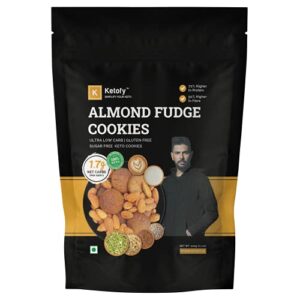 Ketofy - Almond Fudge Keto Cookies (2x200g) | Ultra Low Carb Almond Fudge Keto Cookies
