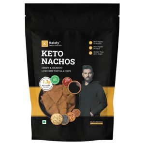 Ketofy - Keto Nachos (250g) | Lightly Spicy Tex Mex Nachos | 100% Sugar Free | Gluten Free | Keto Snacks