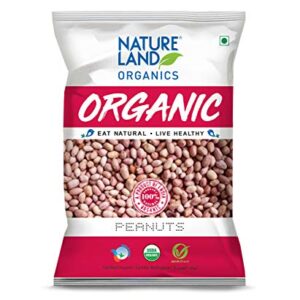 Natureland Organics Whole Peanuts / Groundnuts 500 Gm - Organic Peanuts