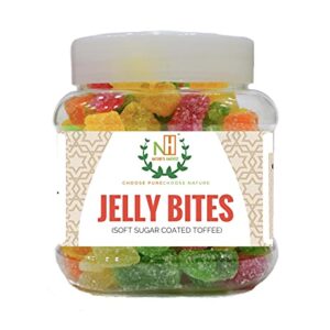 NATURE'S HARVEST: Jelly Bites - Sugar Coated Jelly Candy jar - (400g)