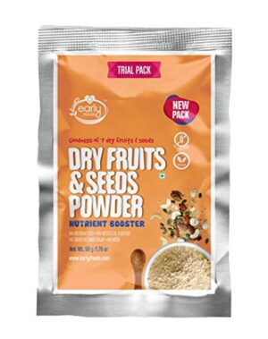 Early Foods - (Trial Pack) Dry Fruits & Seeds Powder - Blend of 7 Indian Super Foods 50g| Dry Fruit Powder for Kids|Dry Fruits Powder for Pregnant Women
