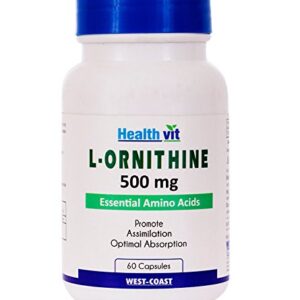 Healthvit L-ornithine 500 Mg - 60 Capsules