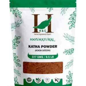 H&C Herbal Ingredients Expert Natural Organically Cultivated Katha Powder - 227 Grams