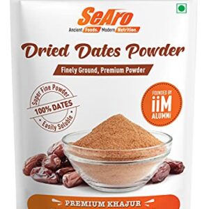 SeAro Dry Dates Powder. Finely Ground Kharik Powder (Dates Powder) for Babies & Kids