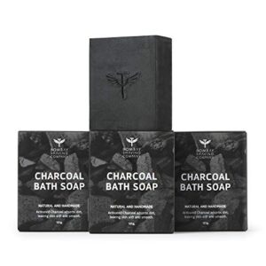 Bombay Shaving Company Activated Bamboo Charcoal Bath Soap for Deep Clean and Anti-pollution Effect