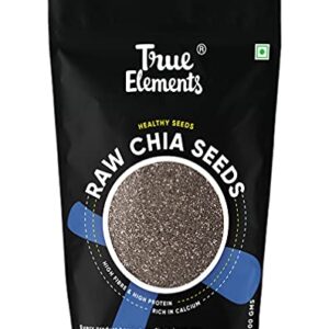 True Elements Chia Seeds 500gm - Premium Raw Chia Seed | Healthy Snacks | Chia Seeds for Weight Loss