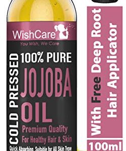 WishCare® Pure Cold Pressed Natural Unrefined Jojoba Oil - Moisturizer for Skin