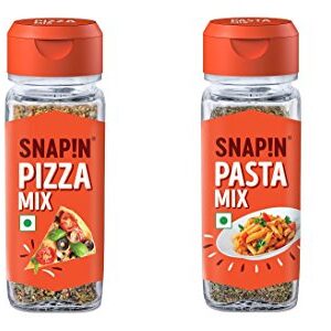Snapin Pizza Mix and Pasta Mix Glass Bottle
