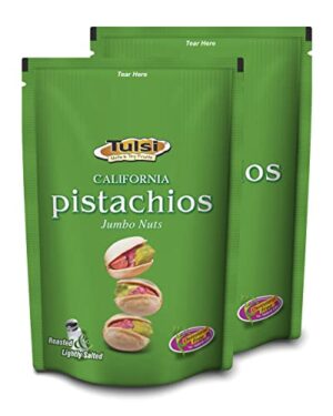 Tulsi Roasted California Pistachios Jumbo Nuts 400g (200g x 2)
