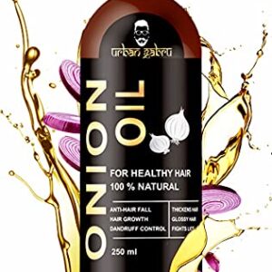 Urbangabru 100% Natural Onion Oil for Hair Regrowth and Hair Fall Control - 250 ml
