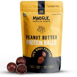 EAT Anytime 30% Whey Protein Mindful Healthy Peanut Butter Protein Energy Balls- 300g
