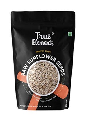 True Elements Sunflower Seeds 250gm - Raw Sunflower Seeds for Eating