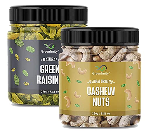 GreenFinity Dry Fruits Combo Pack - (250g * 2) 500g (Cashew Nuts