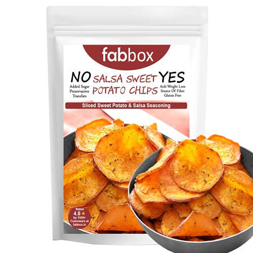 Fab box Salsa Sweet Potato Organic Chips | Gluten Free Protein Snack