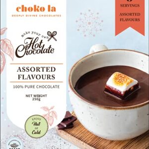 Chokola Assorted Hot Chocolate Mix | Drinking Chocolate Powder | Hot Or Cold Chocolate Drink | Coffee | Hazelnut | Cinnamon | Classic Milk | Classic Dark |Best For Kids & Adults| Makes 5 Cup | Valentines Day