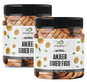 GreenFinity Premium Afghani Anjeer - 250g+250g (500g)| Dried Figs | Natural