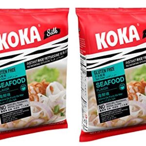 Koka Silk Gluten Free Rice Fettuccine Seafood Flavour (Pack of 2