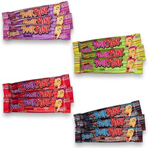 Sour Punk Mix Chewy Candy Jelly Sticks 40g X 12 Pcs (Strawberry