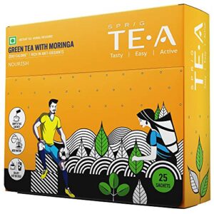 SPRIG TE.A Green Tea with Moringa | Fully Soluble Green Tea | Powerhouse of nutrients