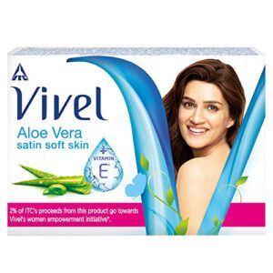 Vivel Aloe Vera Bathing Soap with Vitamin E for Soft