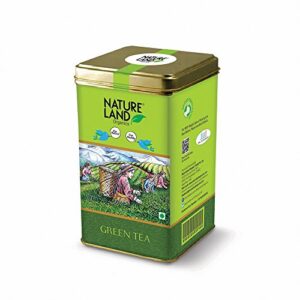 Natureland Organics Green Tea 200 Gm - 100% Organic Loose Leaf Tea