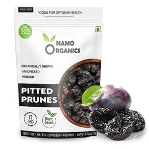Namo Organics - Pitted Dried Prunes Without added Sugar - 500 Gm - Unsweetened Dry Fruits ( No Preservatives & Additives )