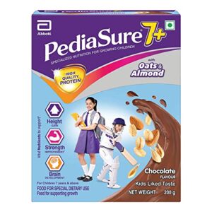 Pediasure 7+ Specialized Nutrition Drink Powder for Growing Children Chocolate Flavour 200 gm